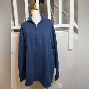 Ralph Lauren Navy Half-Zip Sweater